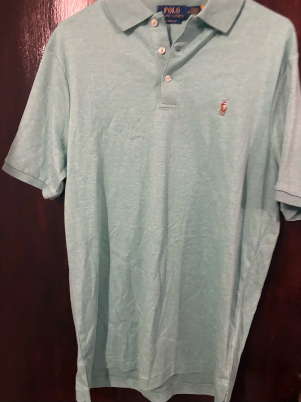 Bundle 3 for $25. Polo by Ralph Lauren Seafoam Green Polo Shirt. Size M.